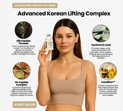 Korean Gold Silk Lifting Peptide Ampoule With Needle Free Syringe