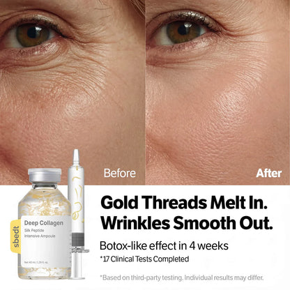 Korean Gold Silk Lifting Peptide Ampoule With Needle Free Syringe