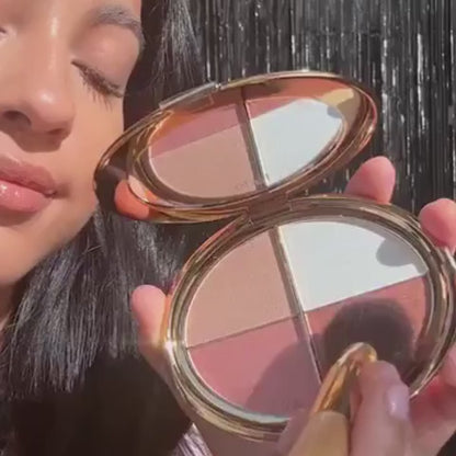 3-in-1 Glow Kit: Highlighter, Blush & Eyeshadow Palette